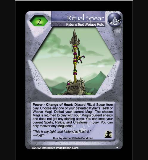 Ritual Spear - Kybars Teeth - Foil